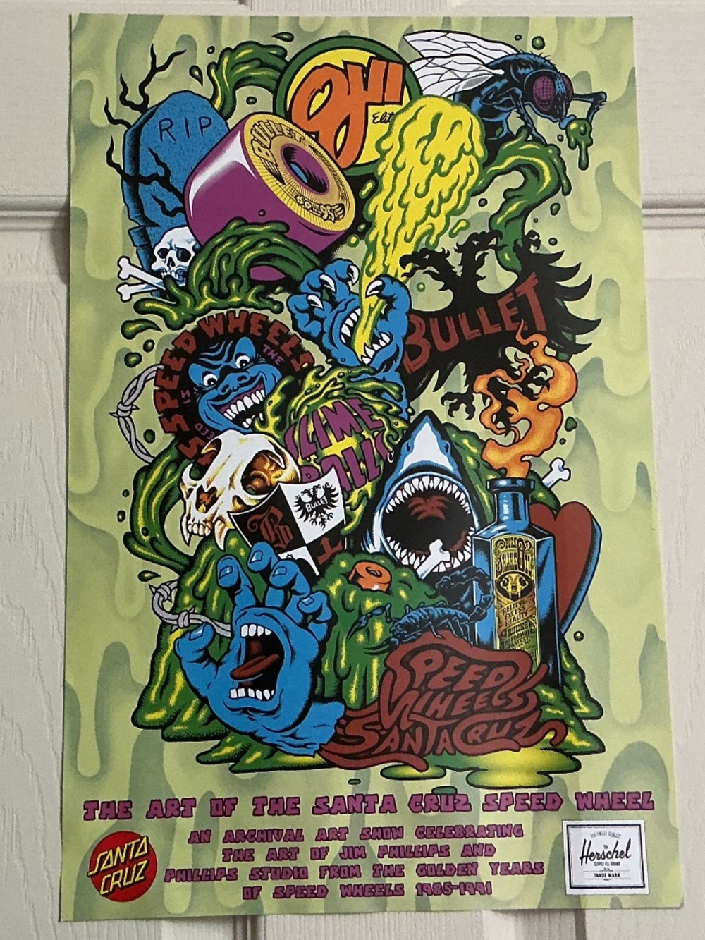The Art Of Speed Wheels Show Santa Cruz Poster